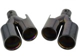 Set Ornamente Toba Evacuare Dubla Negre M-Look BMW M3 M4 M5 M6 ALM Stanga-Dreapta 63mm 250mm