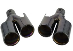 Set ornamente Negre tobe evacuare dubla M-look Negre BMW M3 M4 M5 M6