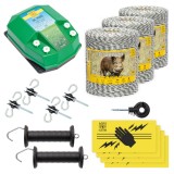 Pachet de bază gard electric 3000 m, 7,2&nbsp;Joule, pentru animale sălbatice