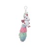 Breloc Unicorn de Plus si coada lunga, Curcubeu, 34 cm, ATU-088987, Oem