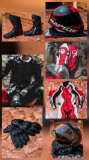 Echipament moto complet - combinezon moto, casti, casca moto, armura moto, cizme moto, manusi moto, HJC, MT Helmets, Carbon