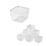 Set 25 organizatoare din acrilic transparent pentru birou si baie