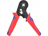Cumpara ieftin Presa de sertizare pentru papuci electrici, 0.25-10 mm &sup2;, cleste profesional cu mecanism clichet, manere ergonomice rosu-albastru