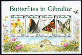 Gibraltar 1997 - Fluturi, fauna, bloc neuzat