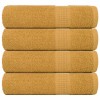 VidaXL Prosoape de duș 4 buc Aur 70x140 cm 360 g/m&sup2; 100% bumbac 136810