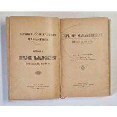 DIPLOME MARAMURESENE DIN SECOLUL XIV SI XV , ISTORIA COMITATULUI MARAMURES adunate si comentate prin JOAN MIHALYI DE APSA , 1900