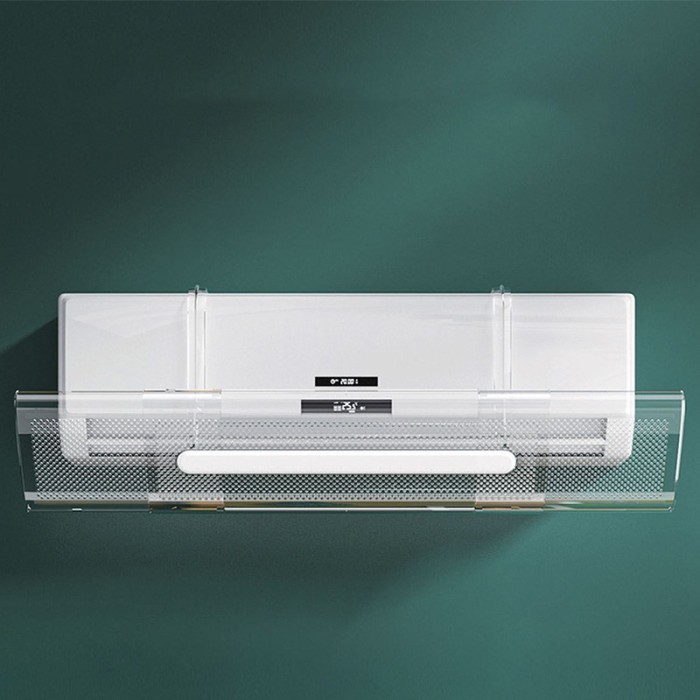 Deflector transparent aer conditionat Smart Wing, ajustabil 18 x 53 - 94 cm