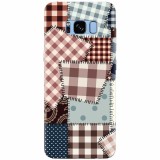 Husa silicon pentru Samsung S8, Patchwork Vector