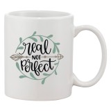 Cana alba personalizata &#039;Real not perfect&#039;, INOVATIX&reg;. 330ml