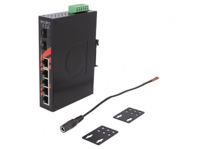 Switch Ethernet 7 Porturi 12-48VDC foto