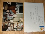 Scrisoare catre + fotografie a profesorului belgian Eugene van Itterbeek