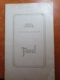 Program teatrul de opera si balet al RPR 1959-1960 - faust