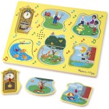 Puzzle de lemn cu sunete Cantecele copilariei Melissa &amp; Doug