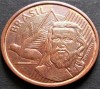 Moneda 5 CENTAVOS - BRAZILIA, anul 2013 *cod 3082 = Joaqu&iacute;m Jos&eacute; da Silva Xavier, America Centrala si de Sud