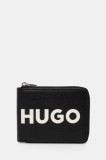 HUGO portofel de piele barbati, culoarea negru, 50536037
