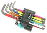 967 SPKL/9 TORX BO MULTICOLOUR WINKELSCHL&Uuml;SSELSATZ, BLACKLASER 967 SPKL TORX&reg; BO MULTICOLOU 05024335001 WERA