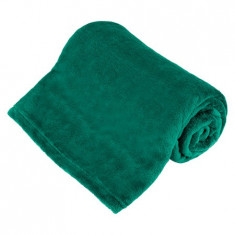 Patura Fleece Polar, Material Moale si Pufos Cocolino, Dimensiune 150x200 cm, Culoare Verde