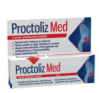 Crema Antihemoroidala Proctoliz 25 grame Fiterman foto