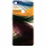 Husa silicon pentru Huawei P10 Lite, Colorful Peacock Feathers