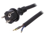 Cablu Schuko 3x2,5mm&sup2; PLASTROL W-97219 cu mufă CEE 7/7 (E/F) din gumă