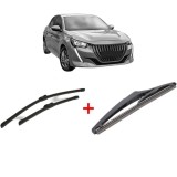Cumpara ieftin Set 3 stergatoare PEUGEOT 208 II (UB_, UP_, UW_, UJ_) 2019, pentru parbriz si luneta, Bosch Twin