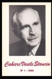 Cahiers Vasile Stanciu, vol. 1 1988