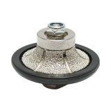 Freza diamantata semibaston B15, D65mm, raza 15mm, filet M14 pentru canturi marmura Breckner Germany