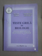 Teste grila de biologie pentru admiterea in invatamantul superior foto