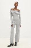 Answear Lab un set de pulover și pantaloni culoarea gri