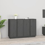 VidaXL Servantă, gri, 120x35x80 cm, lemn masiv de pin