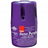 Odorizant Solid pentru Bazin Toaleta SANO Purple,150 g, Mov, Detergent Toaleta, Odorizant Toaleta, Detergent Solid pentru Toaleta, Odorizant Solid pen