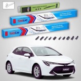 Cumpara ieftin Ștergătoare Toyota Corolla E21 Hatchback 2018-prezent | Set Față și Spate Flat Premium &ndash; TeamCar&reg;