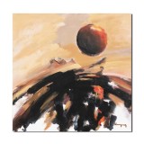 Tablou abstract pictat manual, Univers, 60x60cm pictura ulei pe panza, Geo Ungureanu