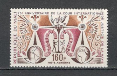 Mali.1971 Posta aeriana-25 ani Curtea Internationala de Justitie DM.91 foto