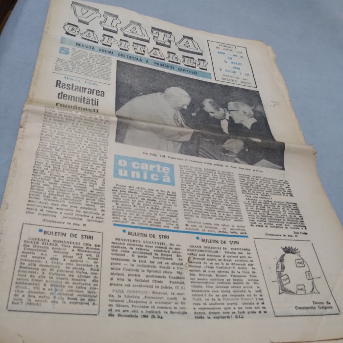 ZIAR VIATA CAPITALEI NR.10 JOI 15 MARTIE 1990