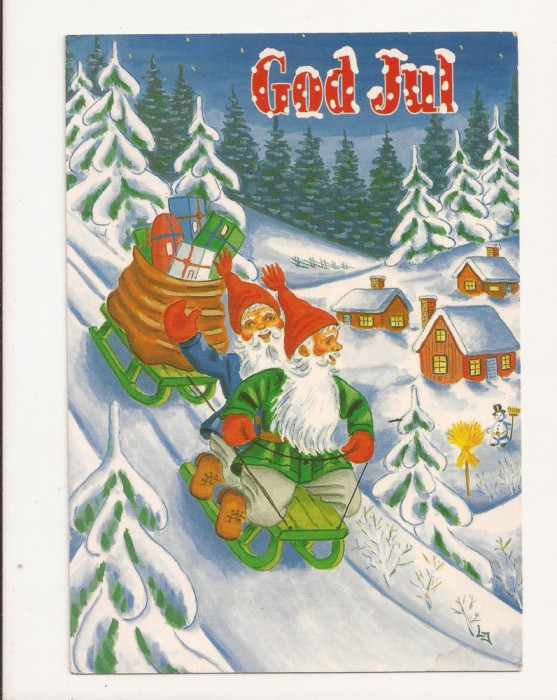 FA1 - Carte Postala - OLANDA - God Jul, circulata 2001