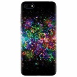 Husa silicon pentru Huawei Y5 Prime 2018, Rainbow Colored Soap Bubbles