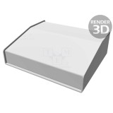 Carcasă desktop aluminiu, 165 x 140 x 51 mm
