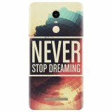 Husa silicon pentru Xiaomi Remdi Note 3, Never Stop Dreaming