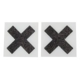 Accesorii Sani X Sclipici Obsessive Cottelli 5.9cm Adeziv Piele Negru 1 Pereche