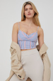 Pepe Jeans bluza din bumbac June femei, in dungi