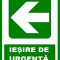 Placuta pentru iesire de urgenta cu sageata in stanga
