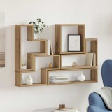 Cubo de perete stejar artizanal 96 x 12 x 64 cm Lemn compozit