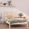vidaXL Cadru de pat single, 90x190 cm, lemn masiv 3105630