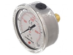 Manometru cu glicerină 0-250bar 63mm