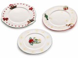Cumpara ieftin Set 3 platouri ceramica Craciun 26 cm