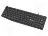 Tastatură neagră USB A cu cablu 1,8m NATEC slim US layout