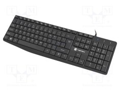Tastatură neagră USB A cu cablu 1,8m NATEC slim US layout