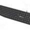 Tastatură neagră USB A cu cablu 1,8m NATEC slim US layout