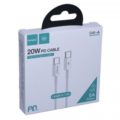 Cablu PD Fast Tip C la Tip C Incarcare Rapida 20W C41A 2B033 XXM foto